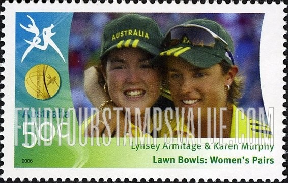 FindYourStampsValue: Medalists at Commonwealth Games: Lynsey Armitage & Karen Murphy