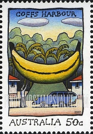 FindYourStampsValue: Tourist Attractions: Big Banana, Coffs Harbour, New South Wales