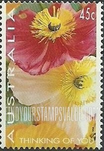FindYourStampsValue: Thinking of You: Poppies