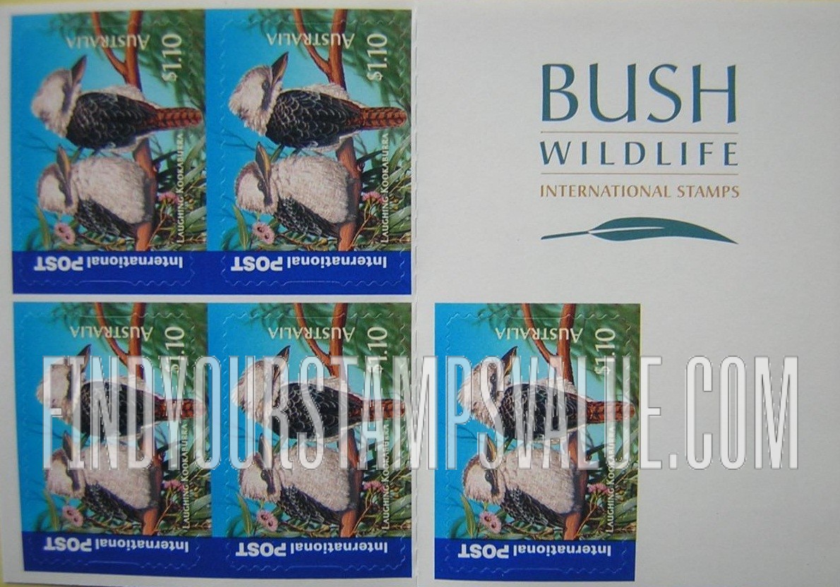 FindYourStampsValue: Bush Wildlife: Laughing kookaburra