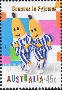 FindYourStampsValue: Children’s Television Programs: “Bananas in Pajamas”