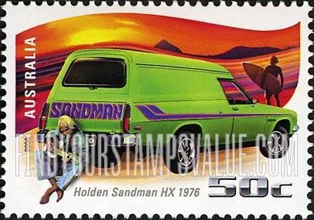 FindYourStampsValue: Cars and Trucks: 1976 Holden Sandman HX