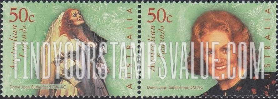 FindYourStampsValue: Australian Legends Type of 1997