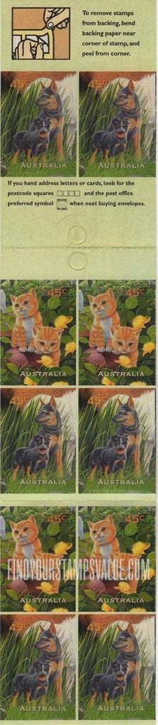 FindYourStampsValue: Pets: Dog, puppy and Kittens