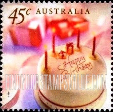 FindYourStampsValue: Birthday cake