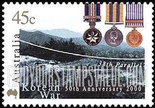 FindYourStampsValue: Korean War, 50th Anniversary