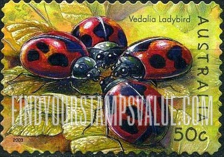 FindYourStampsValue: Insects: Vedalia ladybird