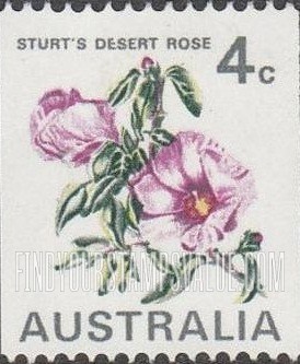 FindYourStampsValue: Sturt’s Desert Rose, Northern Territory: Coil Stamps