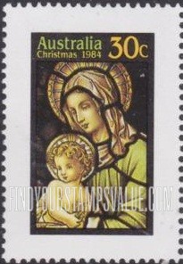 FindYourStampsValue: Christmas: Veiled Virgin and Child