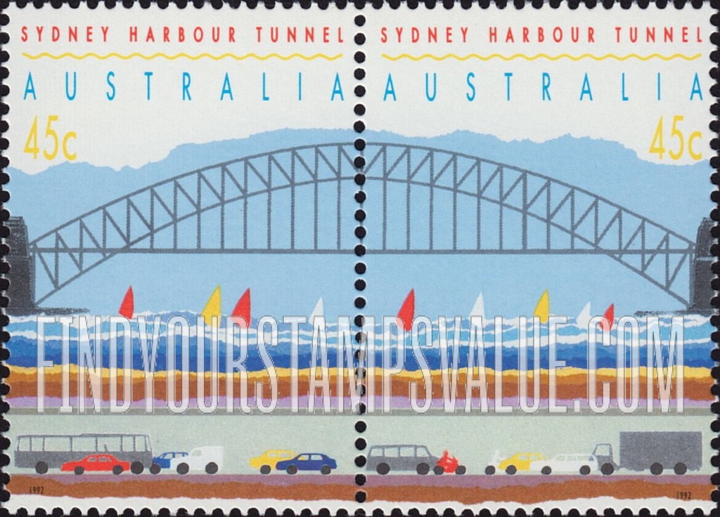 FindYourStampsValue: Opening of Sydney Harbor Tunnel, August 29
