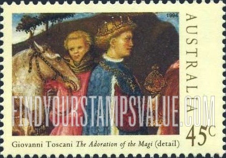 FindYourStampsValue: Christmas: One of Magi, horse and groom