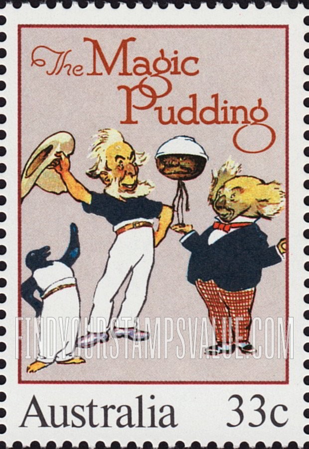 FindYourStampsValue: Illustrations from classic children’s books: The Magic Pudding, text and illustrations by Norman Lindsay