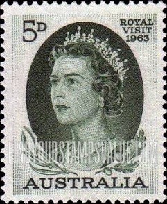 royal visit stamp australia