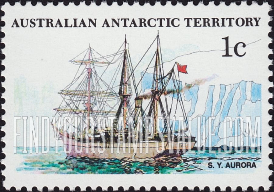 FindYourStampsValue: AUSTRALIAN ANTARCTIC TERRITORY: S.Y. Aurora