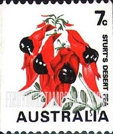 FindYourStampsValue: Sturt’s desert pea: Coil Stamps