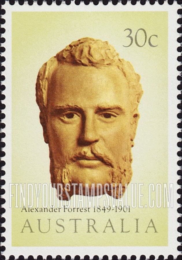 FindYourStampsValue: Inland Explorers: Alexander Forrest (1849-1901)