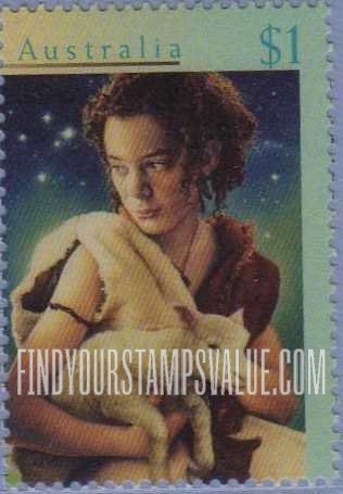 FindYourStampsValue: Christmas: Shepherd boy, lamb
