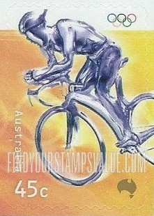 FindYourStampsValue: Olympic Sports: Triathlon cycling
