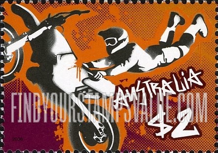FindYourStampsValue: Extreme Sports: Freestyle motocross
