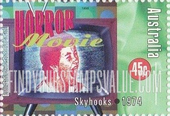 FindYourStampsValue: Rock and Roll in Australia: “Horror Movie,” by Skyhooks, 1974