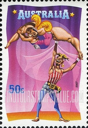 FindYourStampsValue: Circus Performers: Acrobats