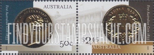 FindYourStampsValue: First Australian Coin, 150th Anniversary