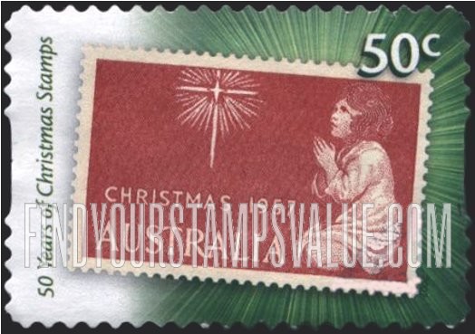 FindYourStampsValue: Christmas: Star of Bethlehem and Praying Child
