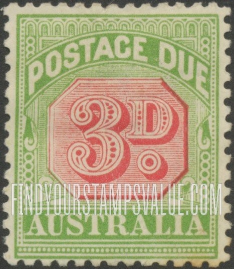 FindYourStampsValue: POSTAGE DUE - Numeral Value