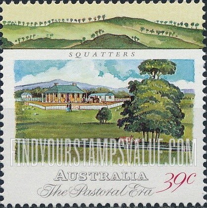 FindYourStampsValue: Colonial Australia: Squatter’s homestead