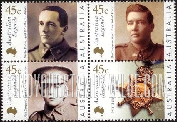 FindYourStampsValue: Legends Type of 1997