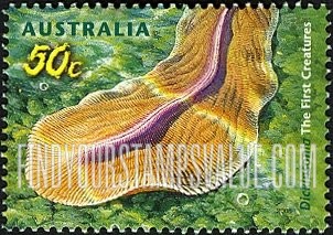 FindYourStampsValue: Creatures of the Slime: Dickinsonia