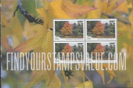 FindYourStampsValue: Botanical Gardens: Royal Botanic Gardens, Melbourne