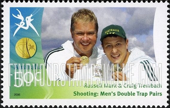 FindYourStampsValue: Medalists at Commonwealth Games: Russell Mark & Craig Trembath