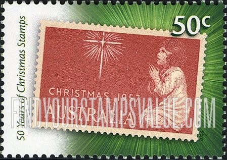 FindYourStampsValue: Christmas: Star of Bethlehem and Praying Child
