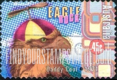 FindYourStampsValue: Rock and Roll in Australia: “Eagle Rock,” by Daddy Cool, 1971