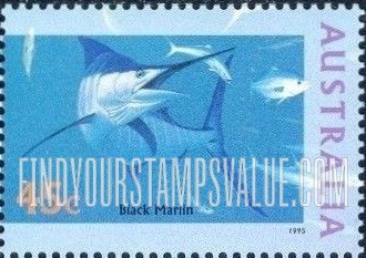FindYourStampsValue: The World Down Under: Black marlin