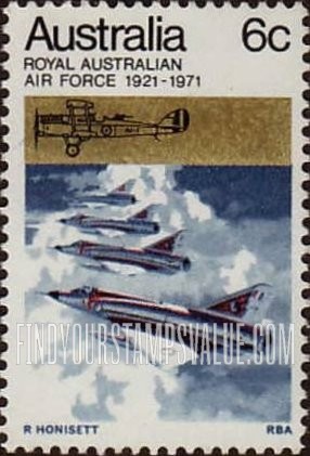 FindYourStampsValue: DH-9A, Australian Mirage Jet Fighters