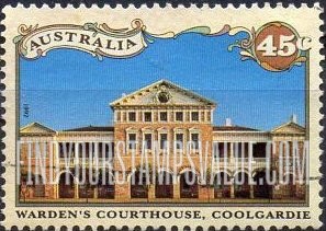 FindYourStampsValue: Buildings in Western Australia Goldfield Towns: Warden’s Courthouse, Coolgardie