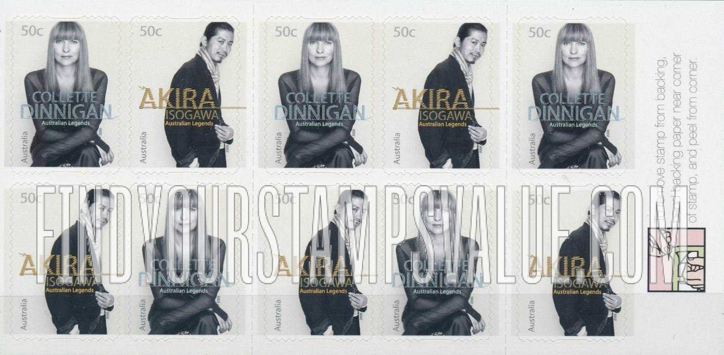 FindYourStampsValue: Australian Legends β Fashion Designers