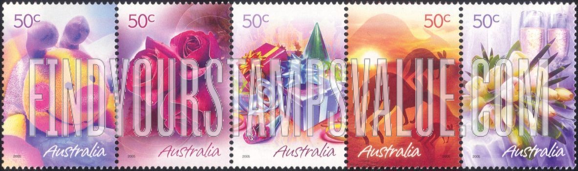 FindYourStampsValue: Greetings Stamps Se-Tenant