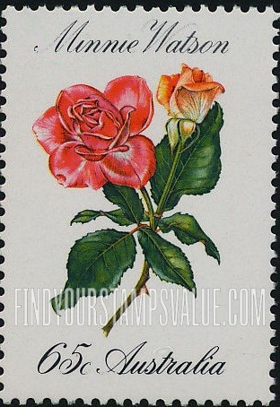 FindYourStampsValue: Roses: Minnie Watson