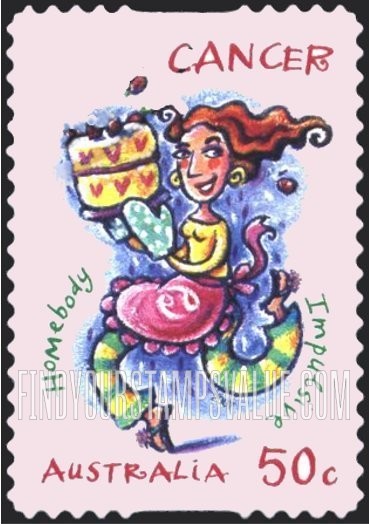 FindYourStampsValue: Signs of the Zodiac: Cancer