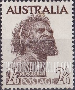 FindYourStampsValue: Aborigine: Types of 1938-55