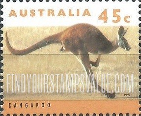 FindYourStampsValue: Threatened Species Type of 1992: Kangaroo