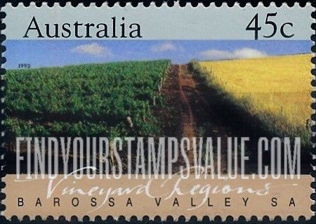 FindYourStampsValue: Vineyard Regions: Barossa Valley South Australia