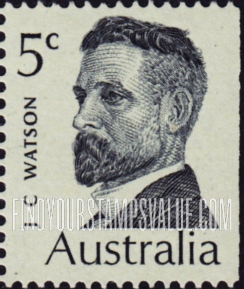 FindYourStampsValue: Prime Ministers: John C. Watson (1867-1941)