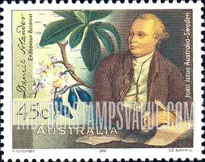 FindYourStampsValue: Daniel Solander (1733-82), Botanist on Endeavour: Barringtonia calyptrata and Solander