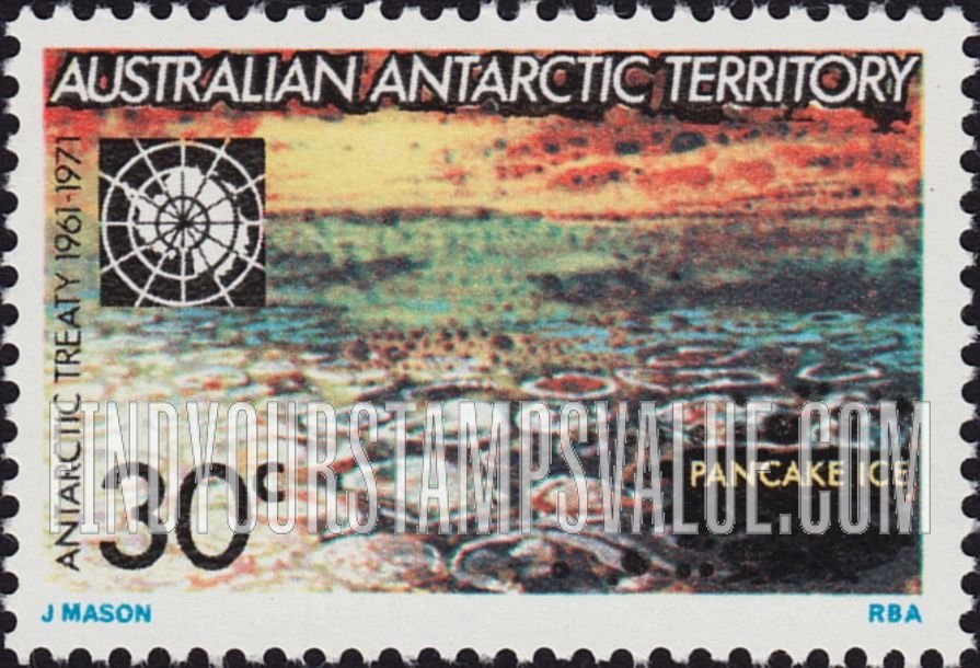 FindYourStampsValue: AUSTRALIAN ANTARCTIC TERRITORY: Pancake ice