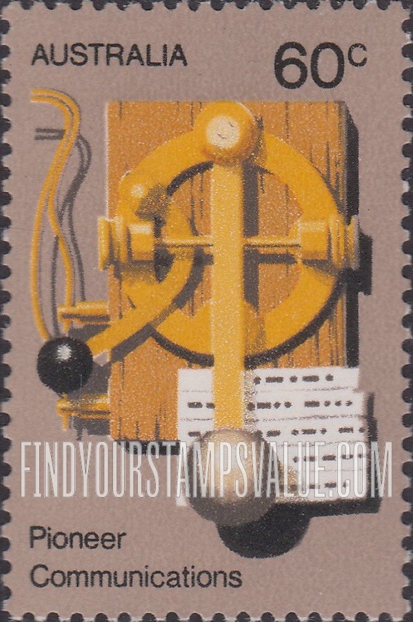 FindYourStampsValue: Early Morse key, vertical