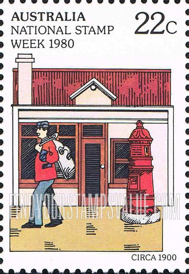 FindYourStampsValue: Mailman, mailbox